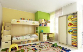 Детская комната Клаксон (Бежевый/корпус Клен) в Назарово - nazarovo.katalogmebeli.com | фото 3