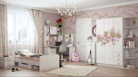 Детская комната Совушки (Белый/корпус Выбеленное дерево) в Назарово - nazarovo.katalogmebeli.com | фото 5