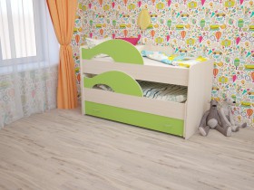Кровать детская Радуга 1600 Млечный дуб/Венге в Назарово - nazarovo.katalogmebeli.com | фото 8
