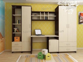 Детская Студент Комплект мебели (Дуб сонома/Белый) в Назарово - nazarovo.katalogmebeli.com | фото