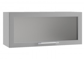 Гарда ПГС 800 шкаф верхний горизонтальный со стеклом Джинс в Назарово - nazarovo.katalogmebeli.com | фото