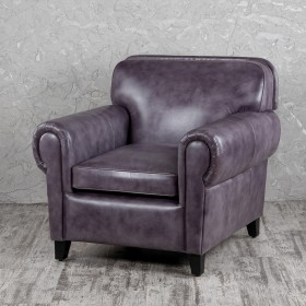 Кресло кожаное Элегант (Фиолетовый) в Назарово - nazarovo.katalogmebeli.com | фото