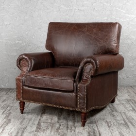 Кресло кожаное Лофт Аристократ (ширина 1100 мм) в Назарово - nazarovo.katalogmebeli.com | фото