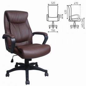 Кресло офисное BRABIX Enter EX-511 (коричневый) в Назарово - nazarovo.katalogmebeli.com | фото 1