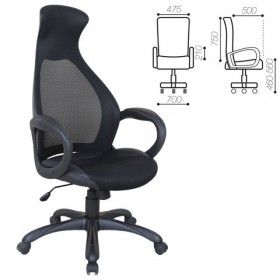 Кресло офисное BRABIX Genesis EX-517 (черное) в Назарово - nazarovo.katalogmebeli.com | фото
