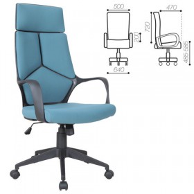Кресло офисное BRABIX Prime EX-515 (голубая ткань) в Назарово - nazarovo.katalogmebeli.com | фото