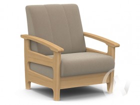 Кресло для отдыха Омега (бук лак/CATANIA LATTE) в Назарово - nazarovo.katalogmebeli.com | фото 1