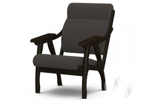 Кресло Вега-10 (венге лак/ULTRA GRAFIT) в Назарово - nazarovo.katalogmebeli.com | фото 1