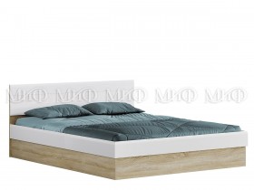 Кровать 1,4 спальня Фортуна (Дуб сонома/белый глянец) в Назарово - nazarovo.katalogmebeli.com | фото 1