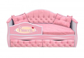 Кровать 160 серии Иллюзия 2 ящика 15 Бледно-розовый (подушки) в Назарово - nazarovo.katalogmebeli.com | фото