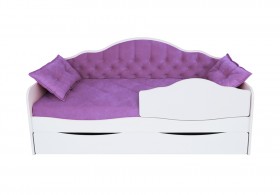 Кровать 170 серии Иллюзия Лайт 1 ящик 32 Фиолетовый (подушки) в Назарово - nazarovo.katalogmebeli.com | фото