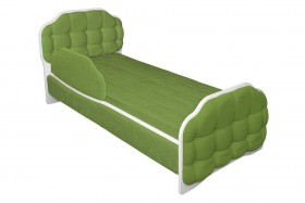 Кровать 190 Атлет Lux 76 Зелёный (мягкий бортик) в Назарово - nazarovo.katalogmebeli.com | фото