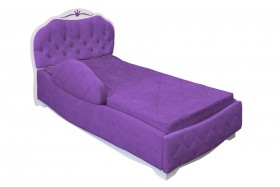 Кровать 190 Гармония Lux 32 Фиолетовый (мягкий бортик) в Назарово - nazarovo.katalogmebeli.com | фото