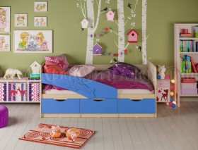 Кровать детская 1,6м Дельфин (Синий матовый) в Назарово - nazarovo.katalogmebeli.com | фото
