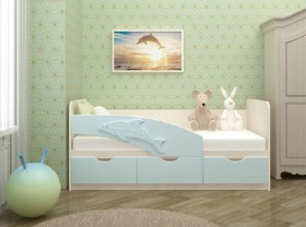 Кровать детская 1,6м Дельфин (Розовый металлик) в Назарово - nazarovo.katalogmebeli.com | фото