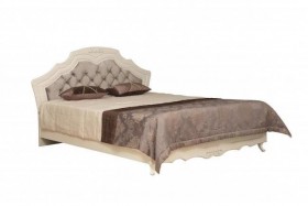 Кровать двойная "Кантри" (вудлайн кремовый/патина/ортопед/1820) в Назарово - nazarovo.katalogmebeli.com | фото