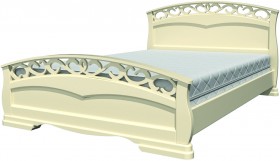 Кровать Грация-1 из массива сосны 1600*2000 Белый античный в Назарово - nazarovo.katalogmebeli.com | фото 20