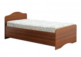 Кровать одинарная 900-1 без матраса (круглые спинки) Орех Таволато в Назарово - nazarovo.katalogmebeli.com | фото