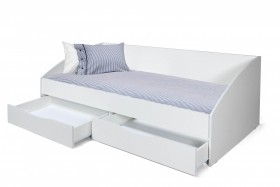 Кровать одинарная "Фея - 3" (симметричная) New/(белый / белый / ДВПО: белый) в Назарово - nazarovo.katalogmebeli.com | фото 3
