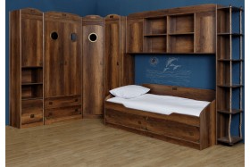 Кровать с 2-мя ящиками «Навигатор» (Дуб Каньон) в Назарово - nazarovo.katalogmebeli.com | фото 10