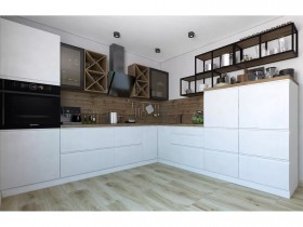 Модульная кухня Бронкс 1,8 м (Кварц) в Назарово - nazarovo.katalogmebeli.com | фото 5