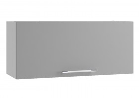 Лофт ПГ 800 шкаф верхний горизонтальный (Штукатурка белая/корпус Серый) в Назарово - nazarovo.katalogmebeli.com | фото