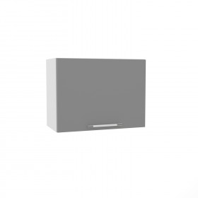 Лофт ВПГ 600 шкаф верхний горизонтальный высокий (Штукатурка белая/корпус Серый) в Назарово - nazarovo.katalogmebeli.com | фото