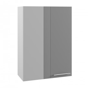 Лофт ВПУ 650 шкаф верхний угловой высокий (Штукатурка белая/корпус Серый) в Назарово - nazarovo.katalogmebeli.com | фото