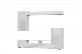 Мебель для гостиной МГС 4 (Белый/Белый глянец) в Назарово - nazarovo.katalogmebeli.com | фото 7