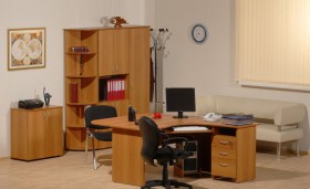 Мебель для персонала Рубин 42 Светлый миланский орех в Назарово - nazarovo.katalogmebeli.com | фото 2