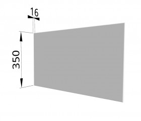 Панель торцевая (для шкафа горизонтального глубокого) ГПГ Ройс (Белый софт) в Назарово - nazarovo.katalogmebeli.com | фото