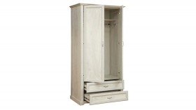 Шкаф для одежды "Сохо" (бетон пайн белый/2 ящика/зеркало) в Назарово - nazarovo.katalogmebeli.com | фото 3
