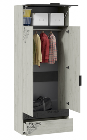 Шкаф комбинированный для одежды «Оксфорд-2» в Назарово - nazarovo.katalogmebeli.com | фото 2