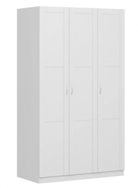 Шкаф трехдверный Пегас сборный белый в Назарово - nazarovo.katalogmebeli.com | фото