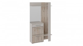 Шкаф для одежды «Нуар» тип 1 Фон серый/Дуб сонома в Назарово - nazarovo.katalogmebeli.com | фото 2