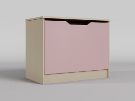 Ящик для игрушек Грэйси (Розовый/корпус Клен) в Назарово - nazarovo.katalogmebeli.com | фото
