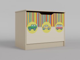Ящик для игрушек Клаксон (Бежевый/корпус Клен) в Назарово - nazarovo.katalogmebeli.com | фото