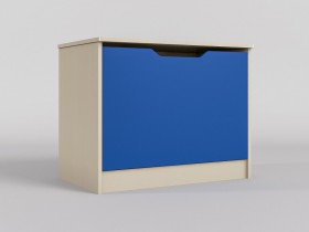 Ящик для игрушек Скай (Синий/корпус Клен) в Назарово - nazarovo.katalogmebeli.com | фото